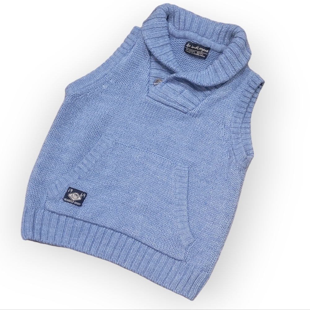 Life and Legend Kids 24 Month Boys Blue Knit Sleeveless Sweater